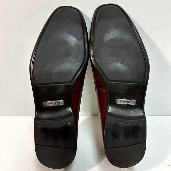 GUC Magnanni x Saks Fifth Avenue Horse Bit Loafer Chili Brown Made Portugal 8.5 - Picture 10 of 12